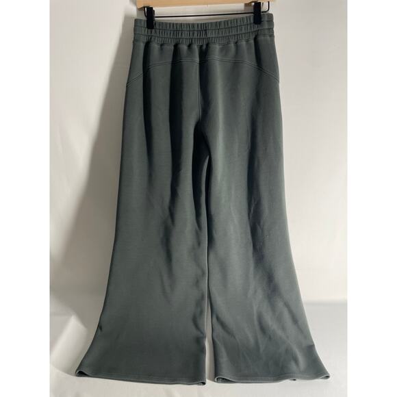 Spanx Air Essentials Wide Leg Pant Womens Medium Palm Green High Waist Classic - Picture 4 of 7